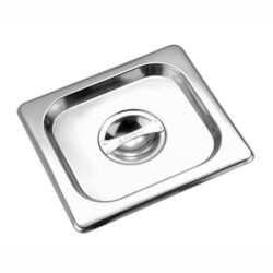 1 6 size stainless steel gastronorm pan standard cover 176x162mm thickness 0.6mm 23616a