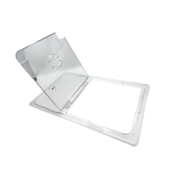 gastronorm flip lid clear polycarbonate 1 1 2